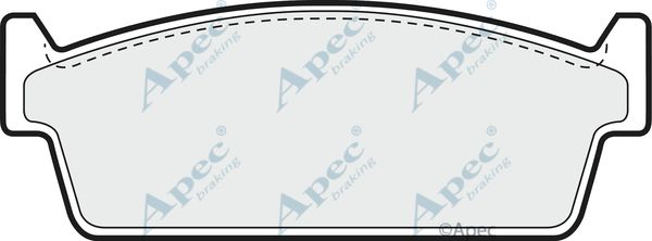 APEC BRAKING Комплект тормозных колодок, дисковый тормоз PAD643